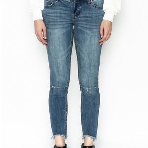 Free People Ripped Knee Skinny Jean